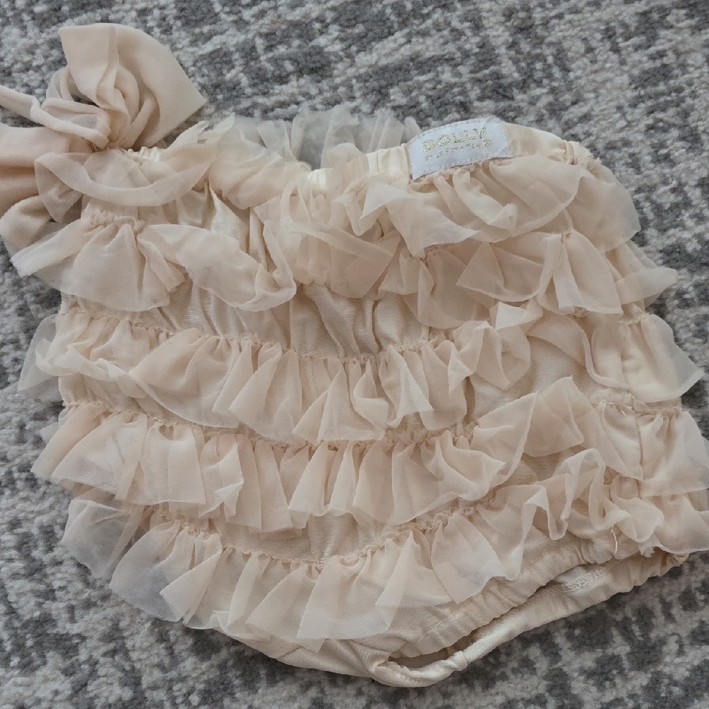 Dollcake Blush Ruffled Diaper Cover
